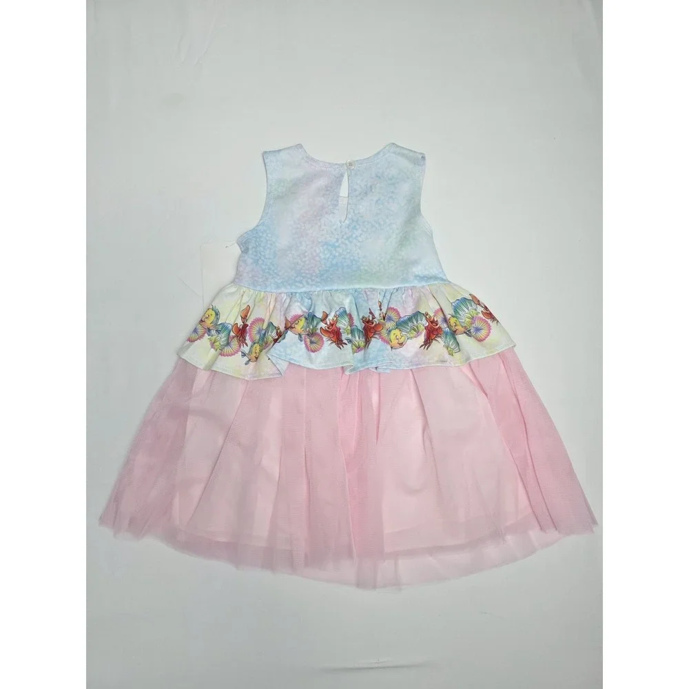 Pippa & Julie Disney Ariel Little Mermaid Girls 3T Tulle‎ Tutu Dress pink NWT